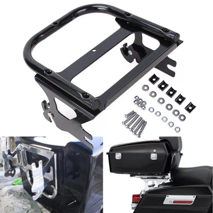 Detachable Two-up Tour Pack Pack Mount Luggage Rack For Harley Touring 1997-2008