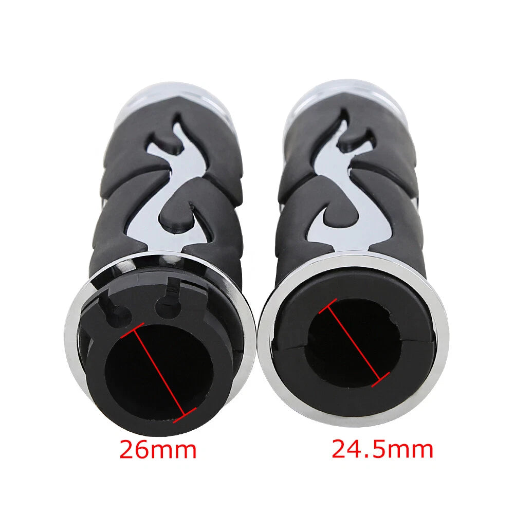 1" Motorcycle Handlebar Hand Grips For Honda Yamaha Harley Kawasaki Honda Suzuki