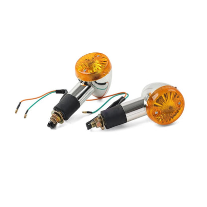 2x Amber Turn Signal Lights 10mm For Suzuki Boulevard C109R C50 C90 S 40 50 US