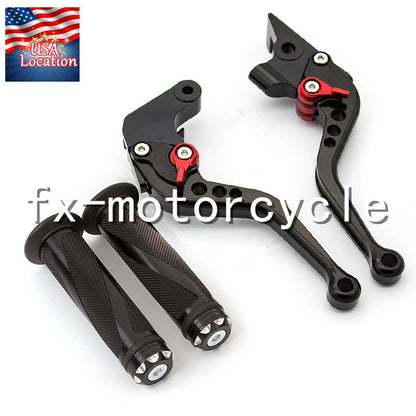 For Multistrada 1200/1260/S/GT 2010-2020 CNC Brake Clutch Levers Grips FXCNC