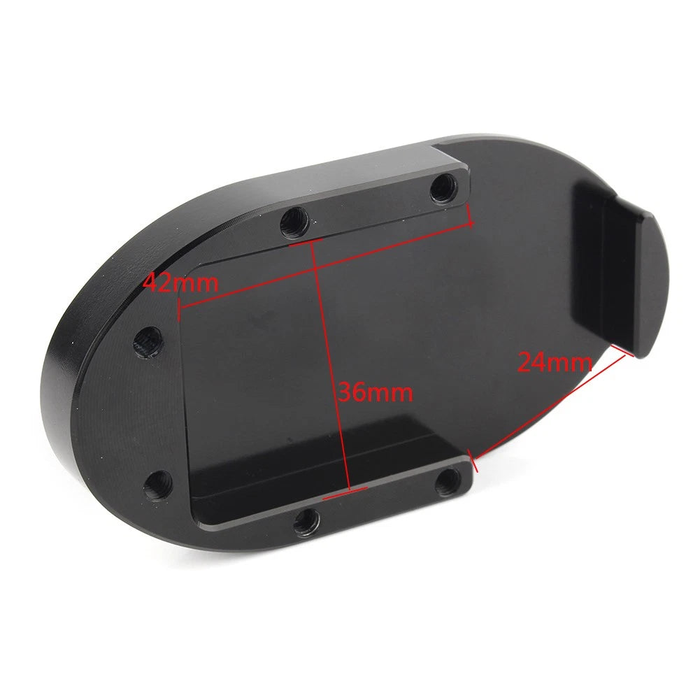 Black Aluminum Brake Pedal Pad Cover Footreats For Harley Sportster 883XL 1200XL