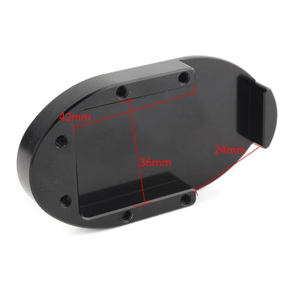 Black Aluminum Brake Pedal Pad Cover Footreats For Harley Sportster 883XL 1200XL