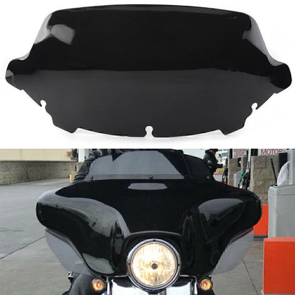 10"  Wave Windshield For Harley Touring Street Electra Tri Glide 2014 - 2021