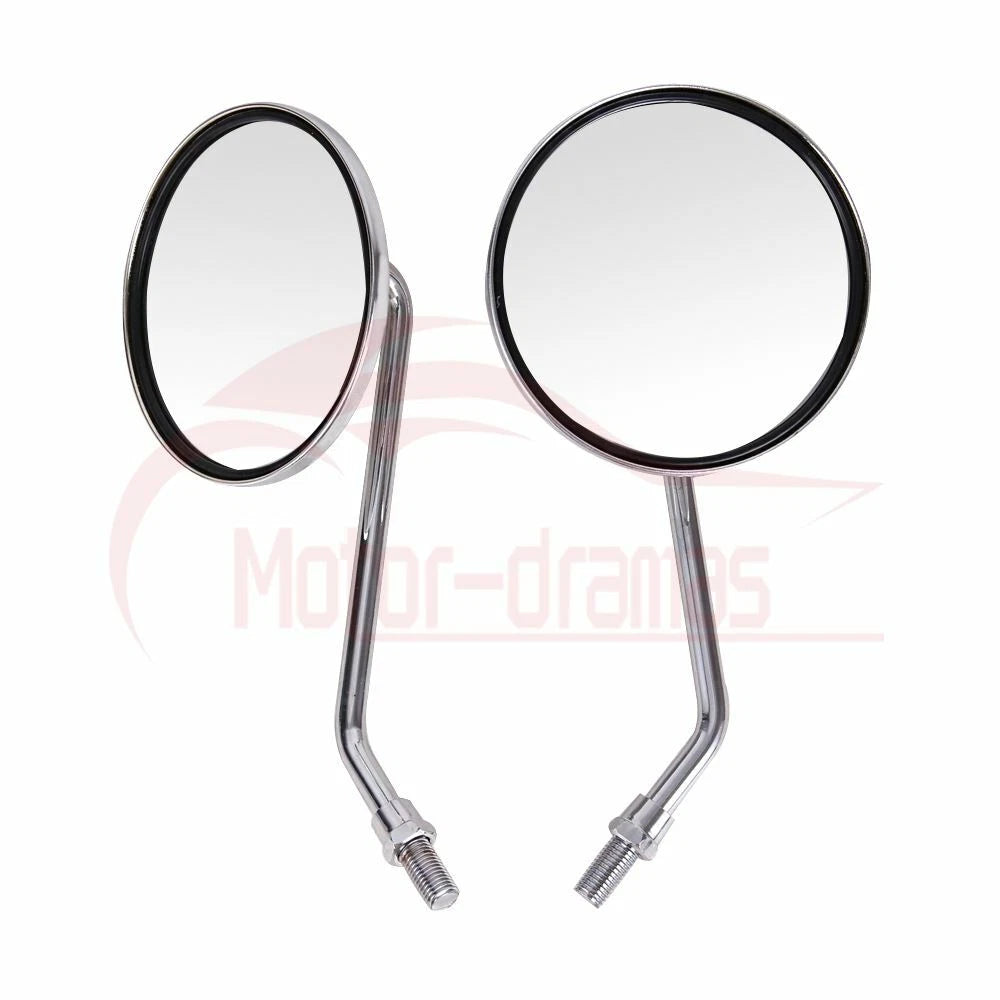 Chrome Motorcycle Rear View Mirrors 10MM For Honda Shadow Aero 750 2005 2006