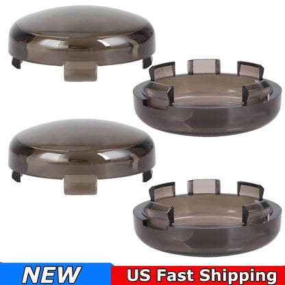 4X Turn Signal Light Smoke Lens Cover for Harley Touring Sportster Softail Dyna