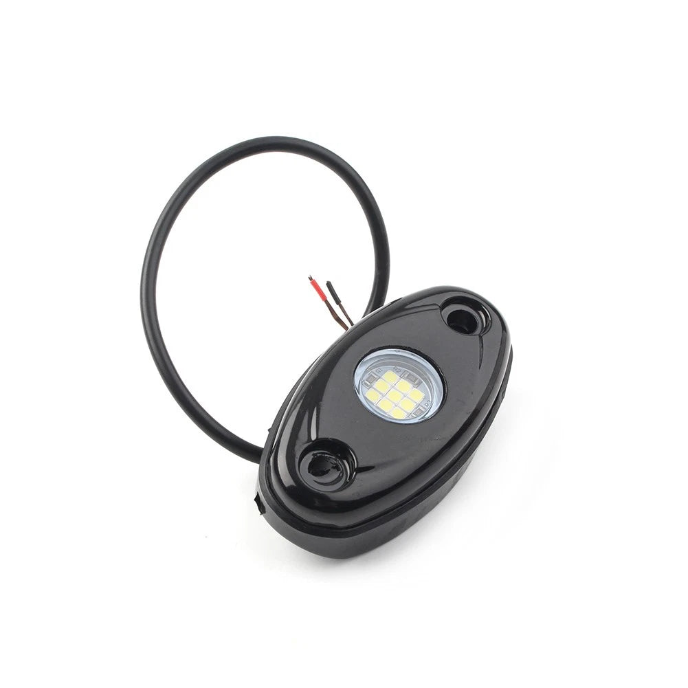 White LED Rock Light for JEEP ATV Off-Road Truck Under Body Trail Rig Lamp 2PCS