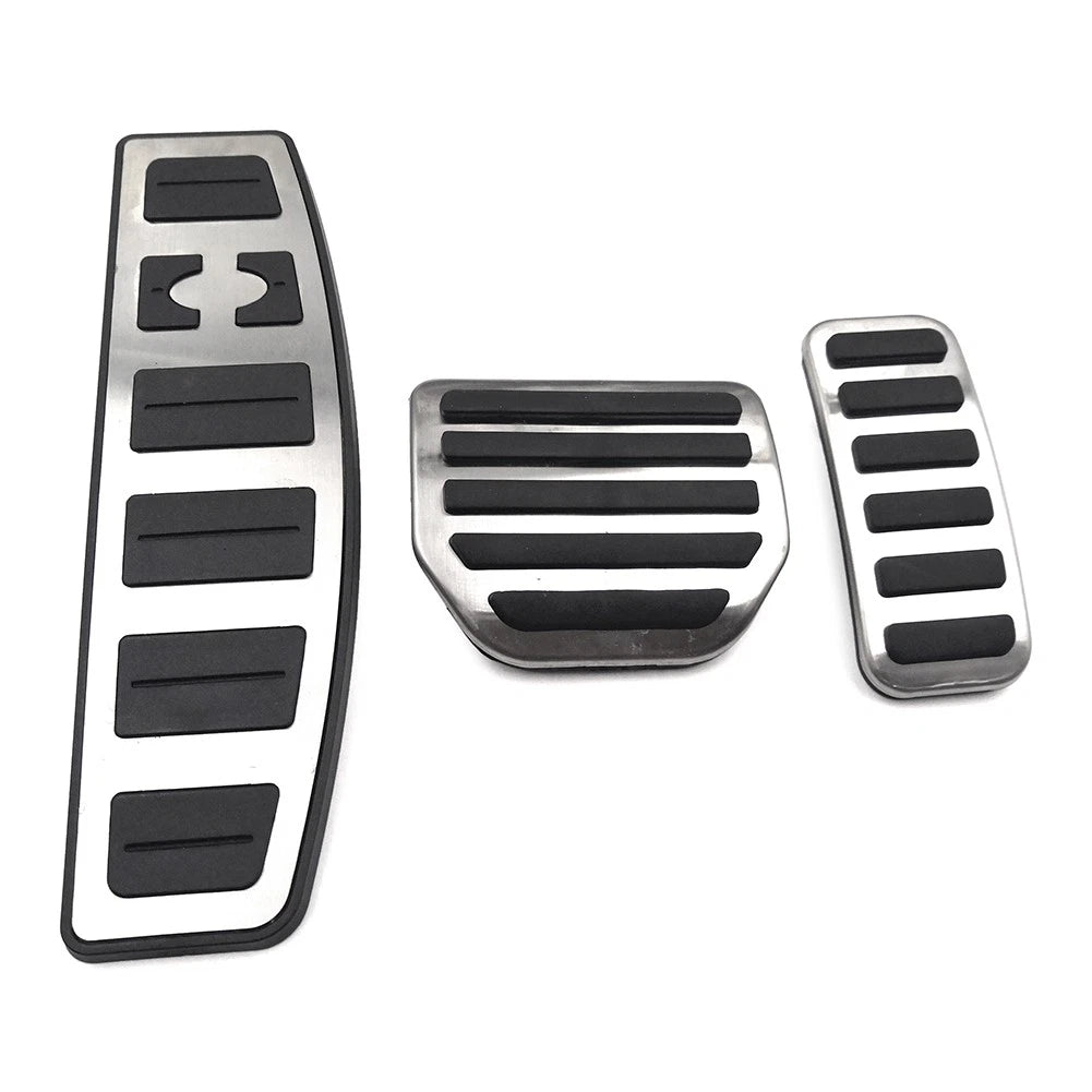 4pcs Steel Footrest Brake Gas Pedals Protection Cover For Land Rover LR3 LR4