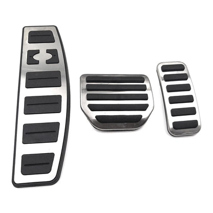 4pcs Steel Footrest Brake Gas Pedals Protection Cover For Land Rover LR3 LR4