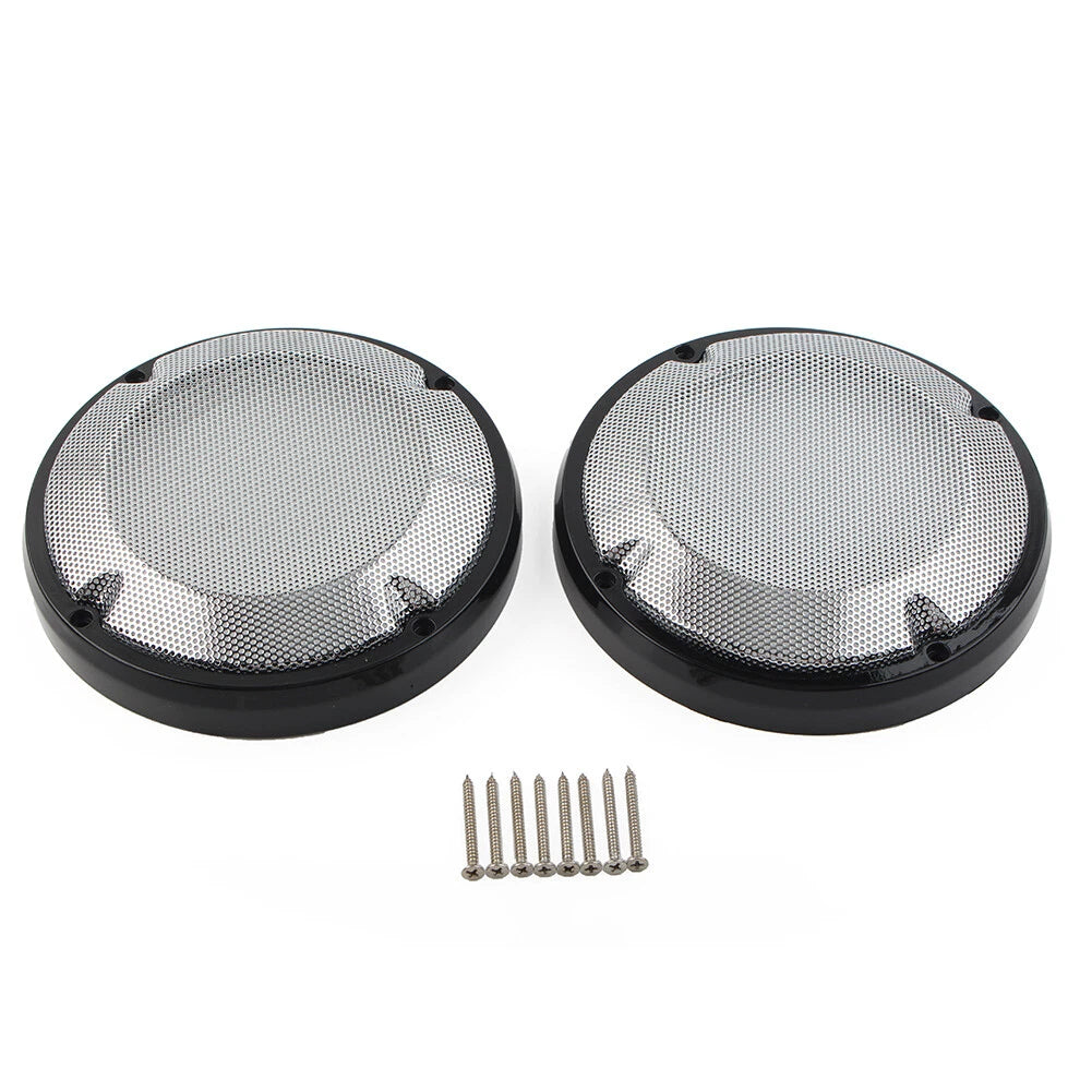 6.5" Saddlebag Lid Speaker Grill Cover Fit Harley Touring Electra Glibe 83-20 87