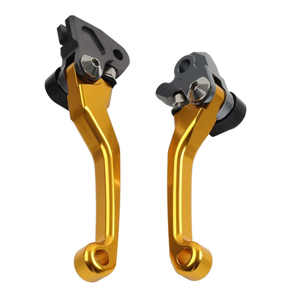 1 Pair CNC Brake Clutch Lever Handle For RMZ450 2005-2019 2020 2021 2022 Golden
