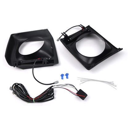 Glossy Black Daytime Running Lights Headlight Bezel For Benz G-Class W463 90-18
