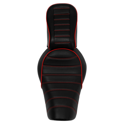 Driver Passenger Seat Fit For Harley Sportster Iron 883 XL883N 2016-Up Black Red