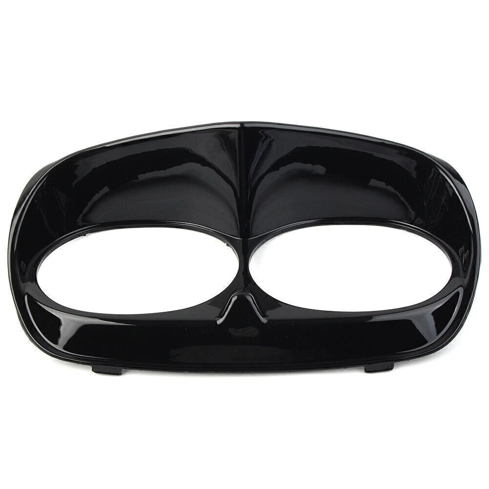 Headlight Bezel Scowl Outer Light Fairing Fit Harley Road Glide FLT 98-13 Black