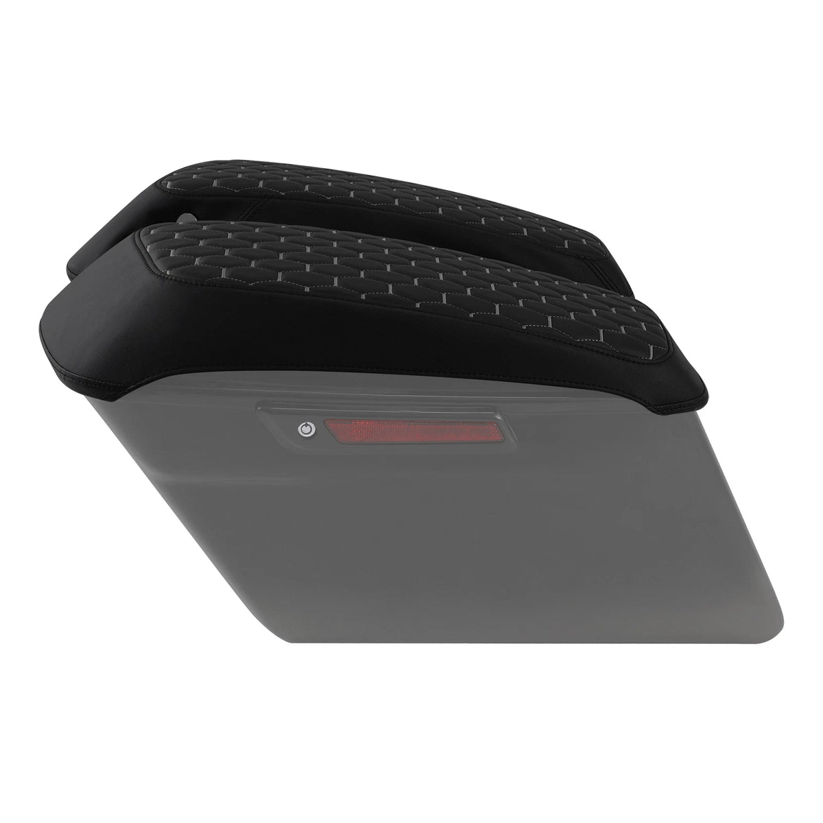 Black White Hard Saddlebags Lids Covers For Harley Electra Street Glide 14-23 22