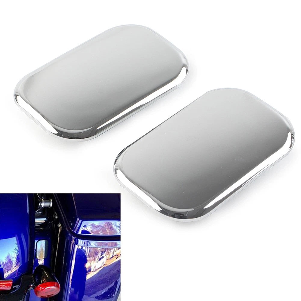 Fit For Harley Road Street Glide King FLHR Antenna Hole Plug Filler Cover Chrome