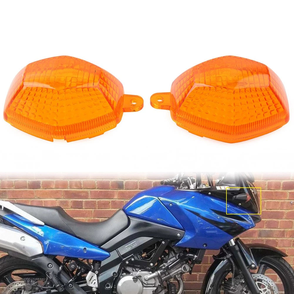 Turn Signal Light Lens Indicator Lamp Amber Cover For SUZUKI GSX DL 650 SV1000