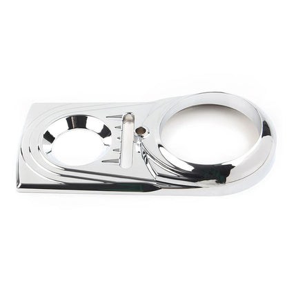 1x Dash Panel Insert Cover Cap Chrome For Harley Softail FLSTC Street Glide