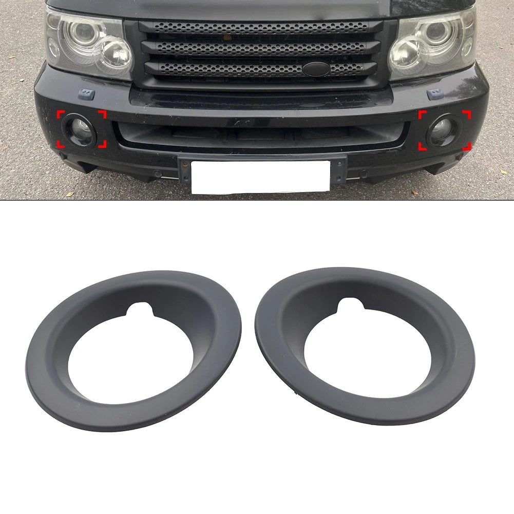 1 Pair Fog Light Lamp Bezel Cover Fit For Land Rover Range Rover Sport 2005-2009