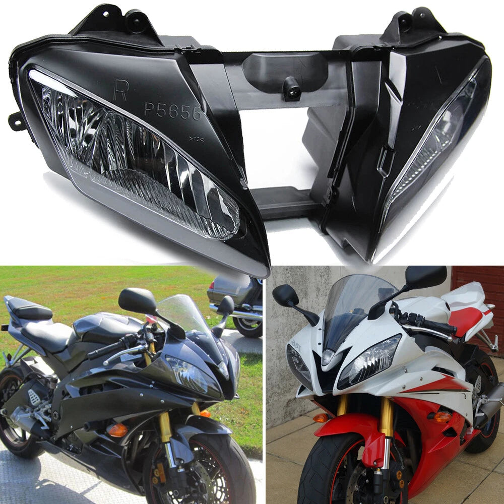 Front Headlight Headlamp Assembly Clear For Yamaha YZF R6 YZF-R6 YZFR6 2006 2007