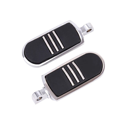 Chrome Motorcycle Foot Pegs Footrest For Harley Touring Dyna Softail Sportster