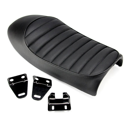 Motorcycle Cafe Racer Seat Flat Brat Hump Saddle Fit For Honda Suzuki Yamaha