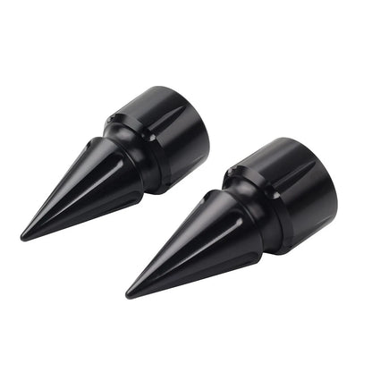 Front Axle Cap Nut Cover 3.6" For Harley Softail 07+ Dyna 08+ Street Glide Black