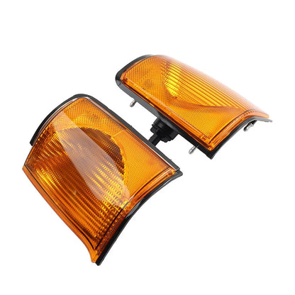 1 Pair Front Indicator Light Yellow Lens For Land Rover Discovery 2 1999-2002