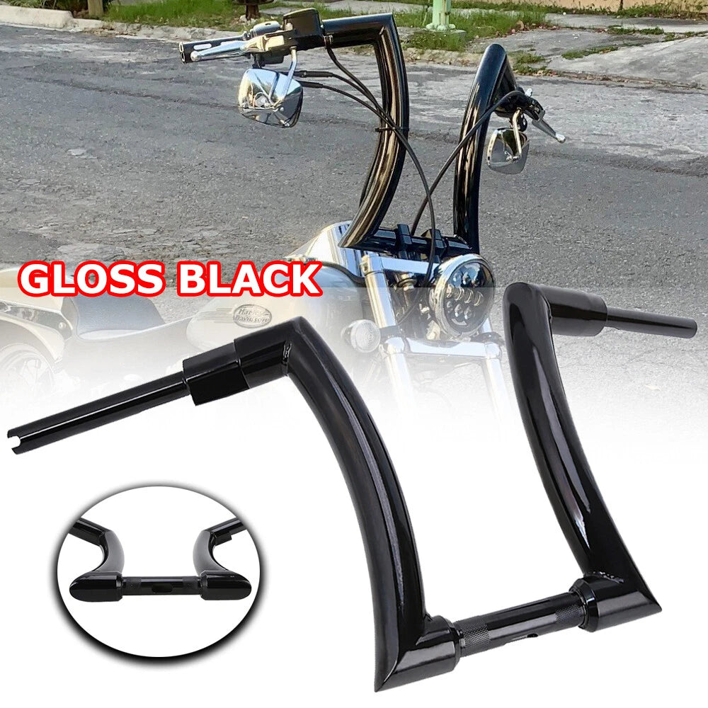 14" Rise 2" Ape Hanger Handlebar For Harley Touring Softail Slim Dyna Sportster