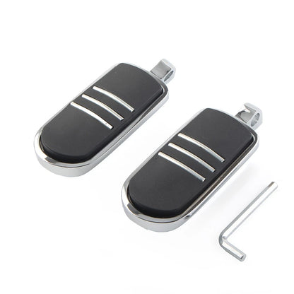 US 32mm 1.25" Male Foot pegs Footrest Pedal For Harley Iron XL 883 1200 Chrome