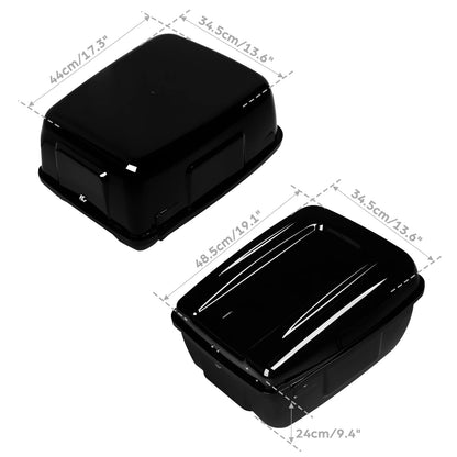 Police Trunk Carrier Fit For Harley Touring Electra Glide Road King FLHTP Black