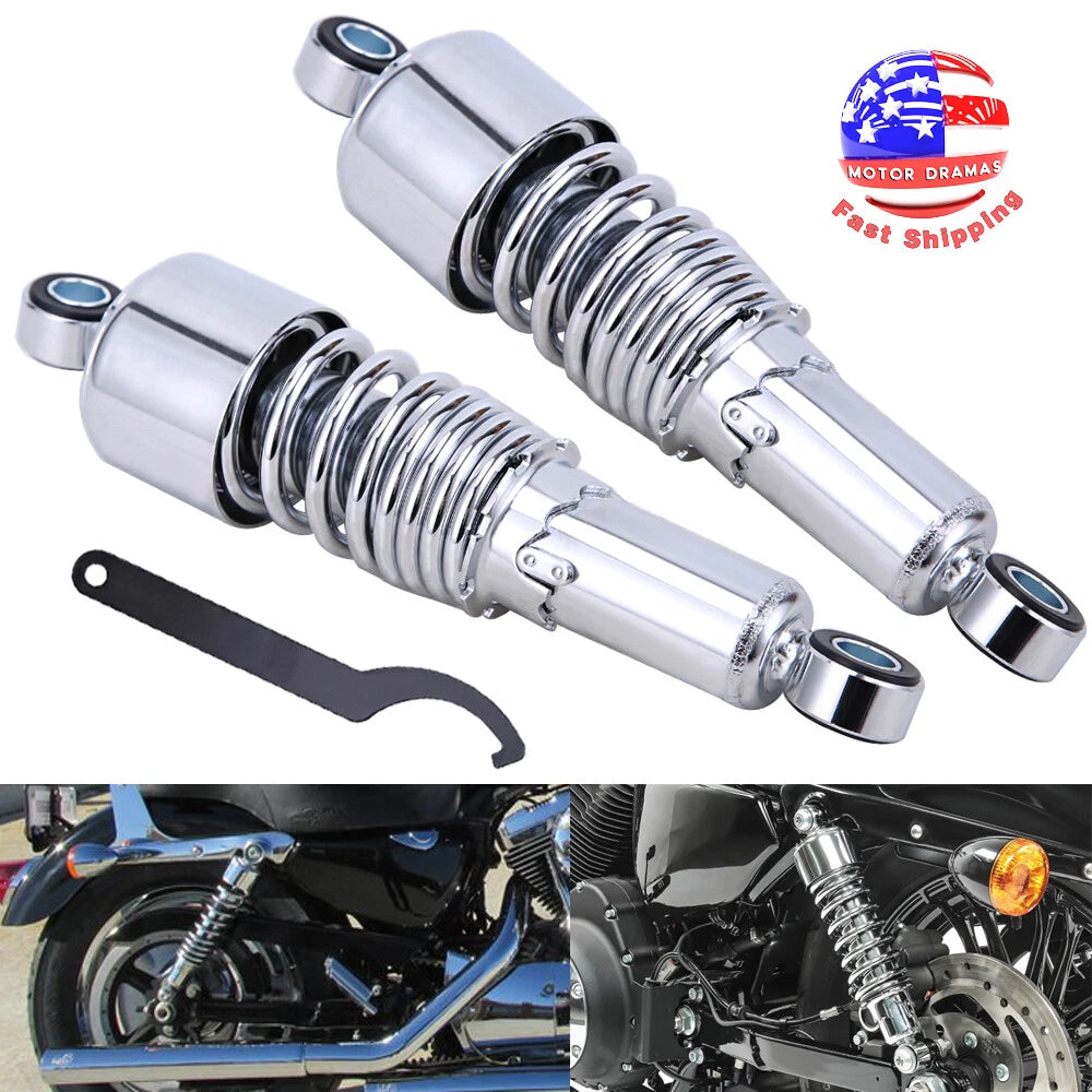 Pair 10.5'' 267mm Rear Shock Absorber For Harley Sportster 883 1200 Dyna Set