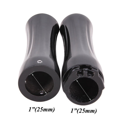 Black 1" 25mm Spike Motorcycle Handle Bar Hand Grips for Harley Cruiser Chopper