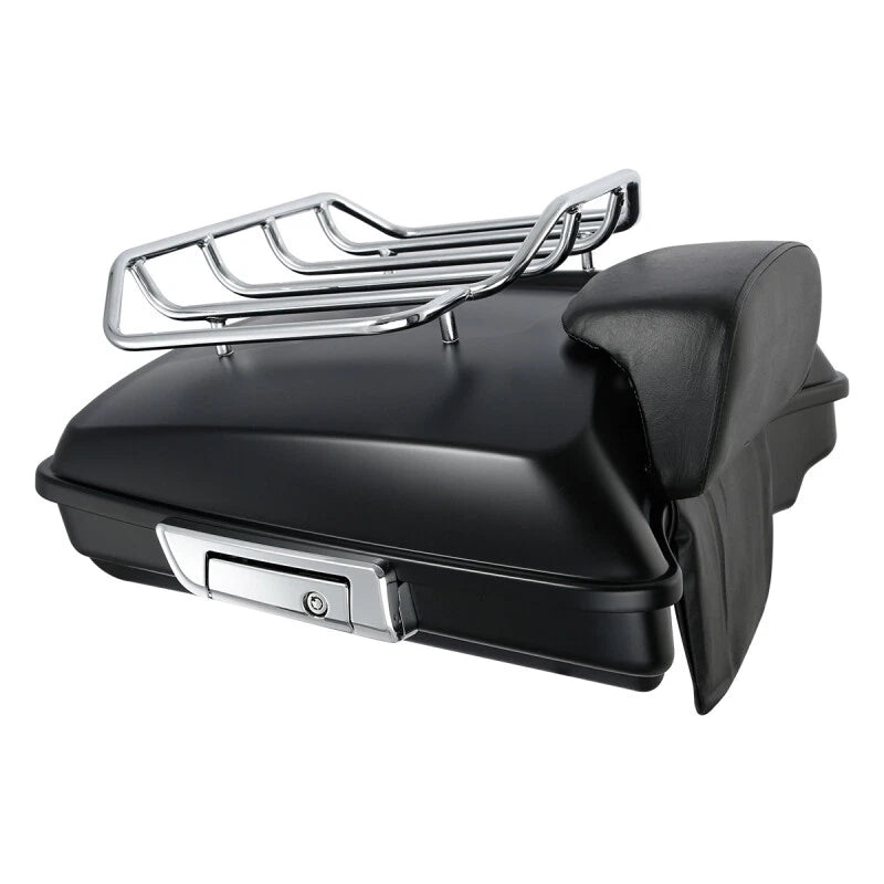 Matte Trunk Backrest Mount Rack Fit For Harley Electra Road Glide King 14-25 US