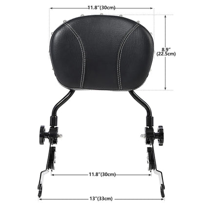 Detachable Backrest Sissy Bar Fit For Harley Davidson Touring 2009-2025 25 Black