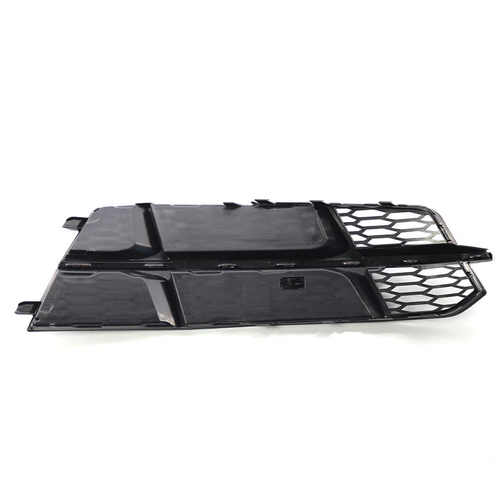 Left Front Bumper Lower Side Grille Fit Audi A6 C7 SLine 2014-2018 Black Chrome