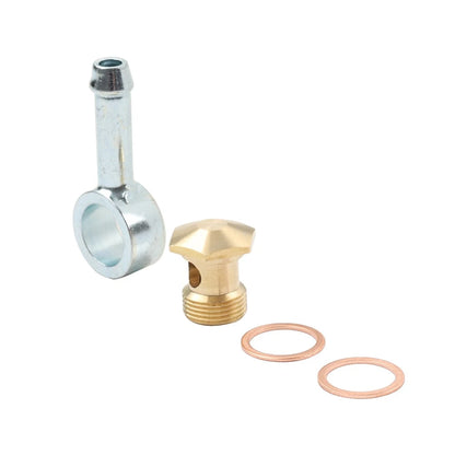 9/16-24 to 5/16" Banjo Fuel Bowl Inlet Fitting Swivel Barb For 26-25