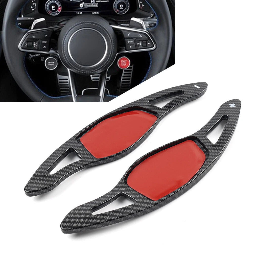 Steering Wheel Shift Paddle Shifter Extension ABS For Audi R8 RS3 RS5 TT RS Pair