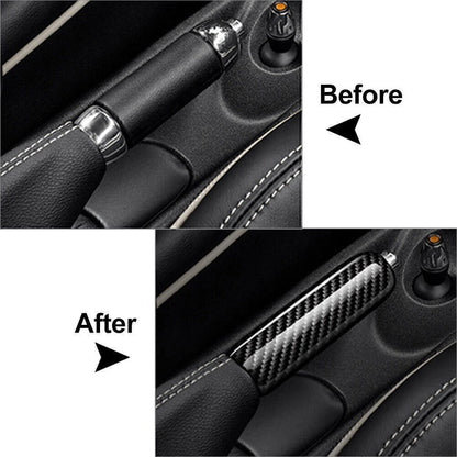 Handbrake Cover Handle Protector For Mini Cooper R50 R52 R53 R55 Carbon Fiber