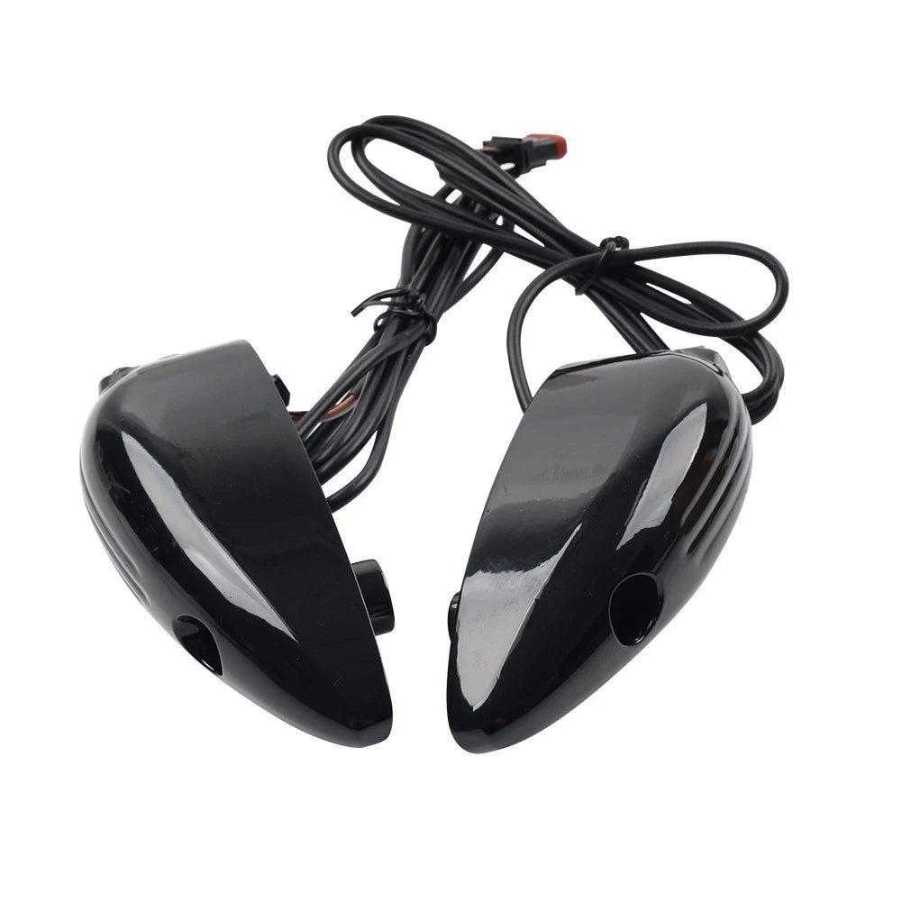 Front Turn Signal Light Black For Harley Road Glide FLTRX FLTRU FLTRK 2015-2024