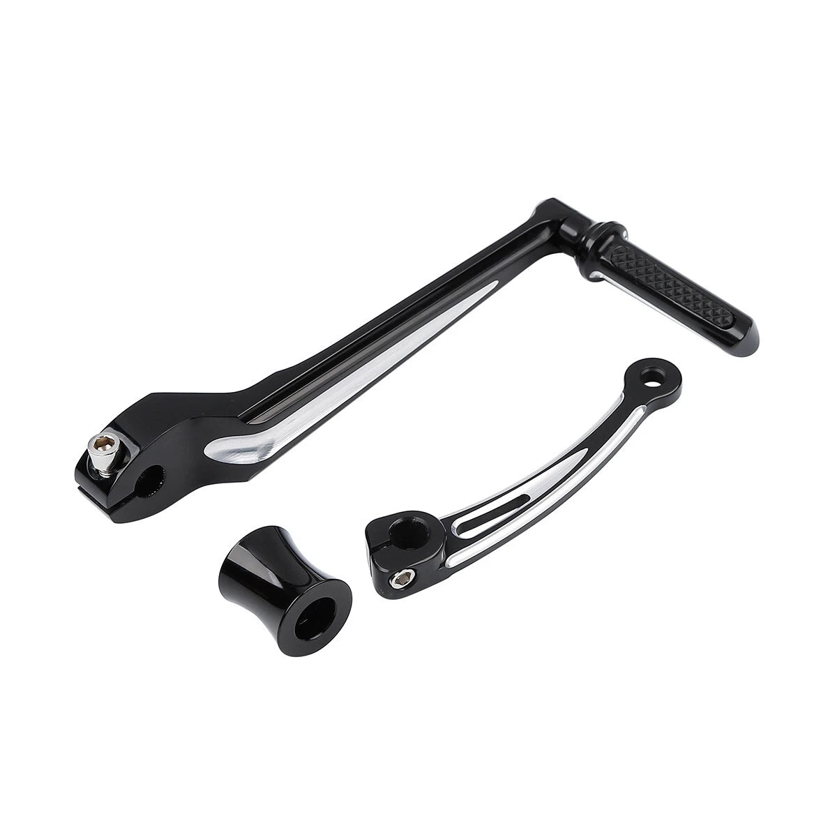 Black Shifter Lever Set Fit For Harley Touring Road Glide 88-Up Softail 86-17 16