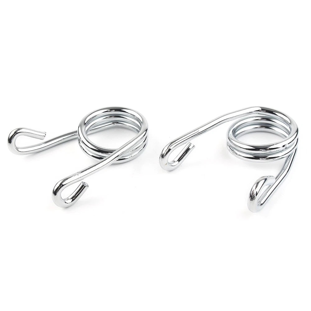 Torsion Type Solo Seat Springs for Harley Chopper Bobber XS Old School Silver