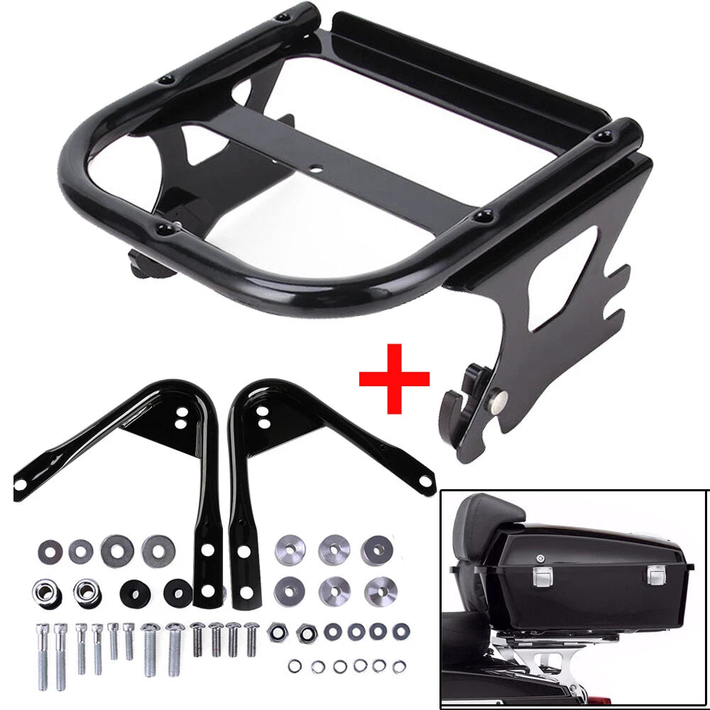 Quick-Detach Two-up Tour Pack Rack Mount + Docking Kit For Harley Touring Glide