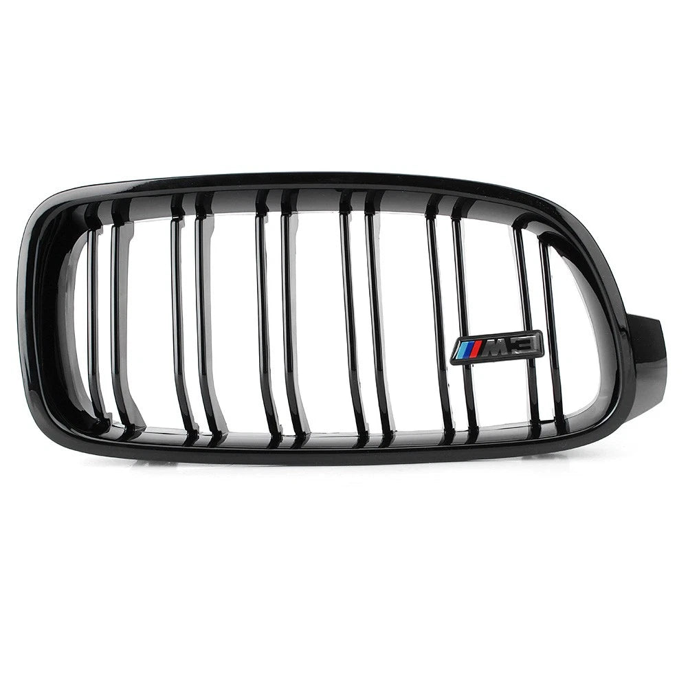 Double Line Front Hood Bumper Kidney Grille Grill For BMW 3 Series F30 F31 13-19