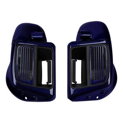Lower Vented Fairing Fit For Harley Street Glide 14-25 Zephyr Blue/Black Sunglo