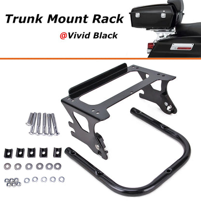 Detachable Two-up Tour Pack Pack Mount Rack Kits For Harley FLHR FLTR 1997-2008