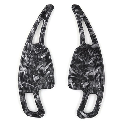 Pair Steering Wheel Shift Paddle Shifter Extension Carbon For Audi A3 A4 A5 S3