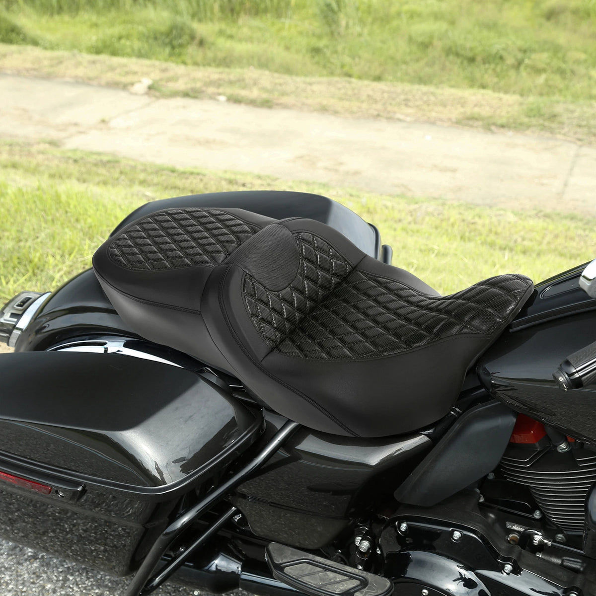 Black Driver Passenger Seat Fit For Harley Touring Electra Street Glide 09-23 US