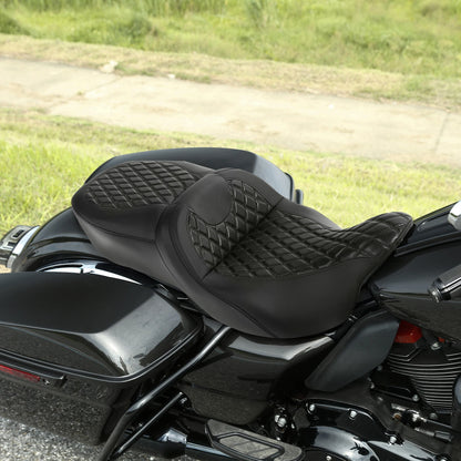 Black Driver Passenger Seat Fit For Harley Touring Electra Street Glide 09-23 US