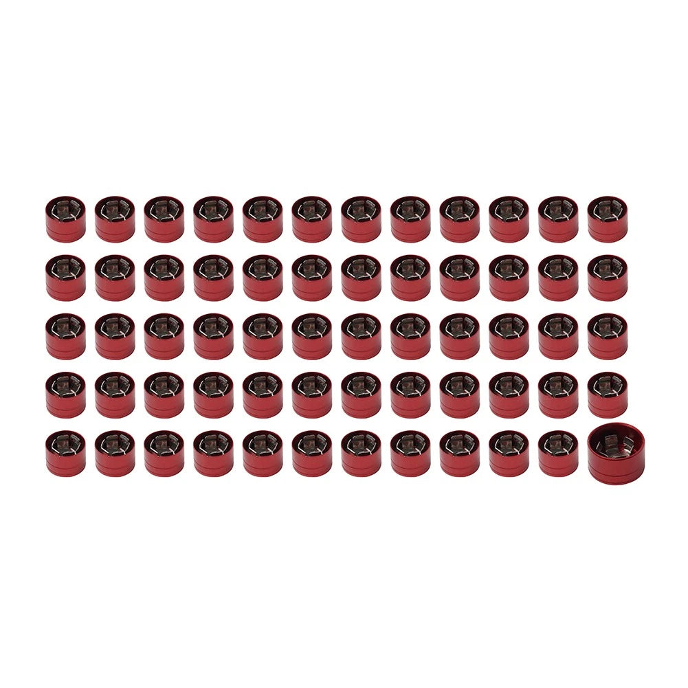 60X Engine Screw Bolt Cover Kit Red For Harley Fat Boy Electra Glide Dyna Red