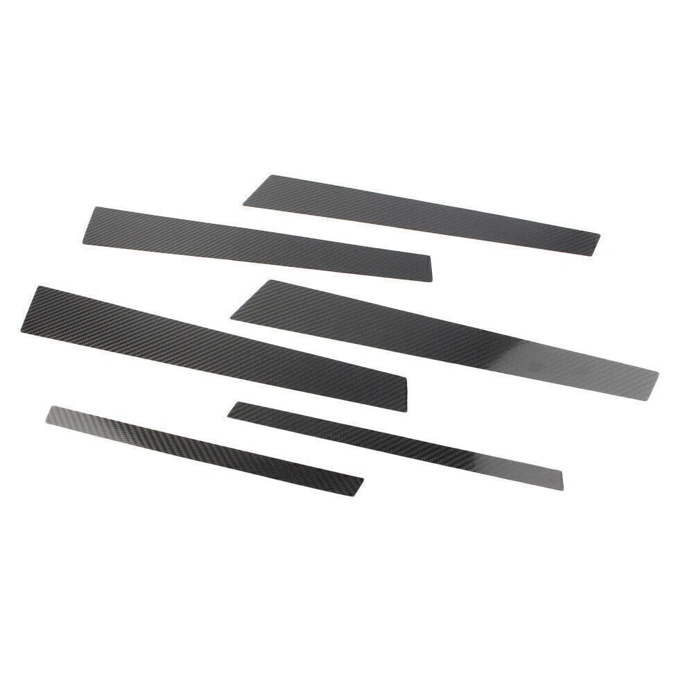 Window B Pillar Trim Cover Set Carbon Fiber Fit BMW 3 Series E46 1998-2004